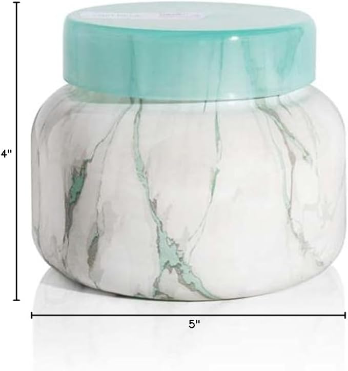 Capri Blue Candle - Modern Marble Jar Candles - Luxury Candles for Home Scented - Soy Candle Blend