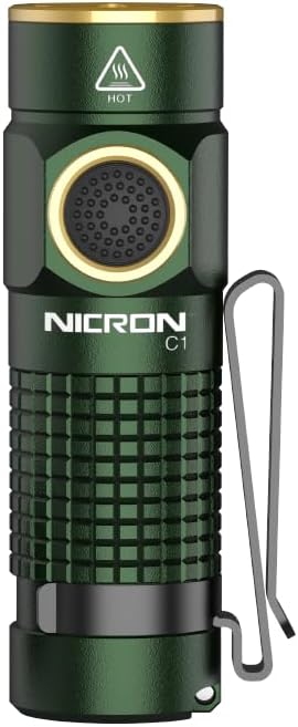 NICRON 1200 Lumens EDC Flashlight with Magnet, Rechargeable Pocket Light Compact High Lumens
