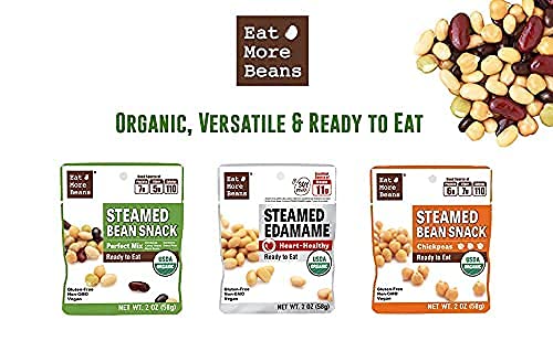 Steamed Bean Snack Series - STEAMED EDAMAME (Water, Organic Soybeans, Sea Salt, Organic Rice