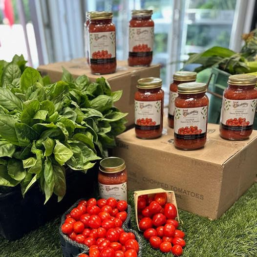 Muzzarelli Farms Crushed Sweet Berry Tomato with Basil, 26 OZ, Quantity Discounts, Multi-Packs