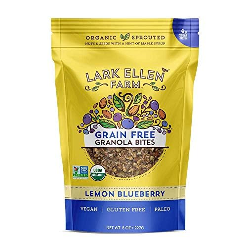 Lark Ellen Farm Grain-Free Granola, Certified Organic Raw Sprouted Vegan Clusters, Paleo & Crunchy