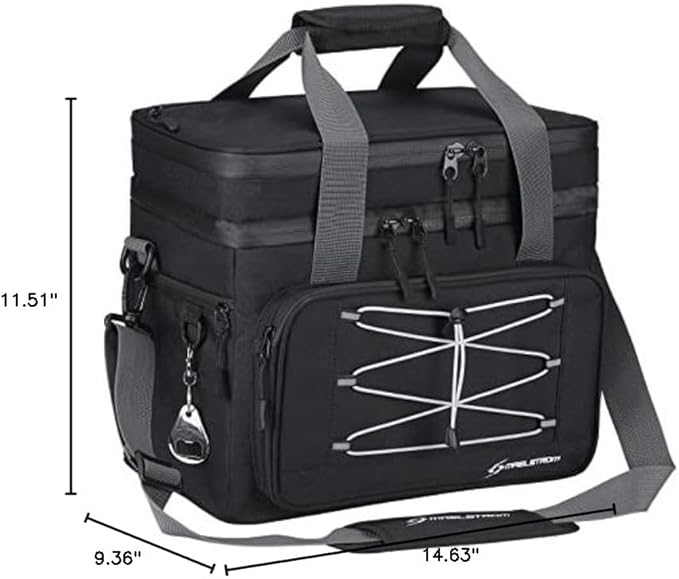 Maelstrom Collapsible Soft Cooler Bag, 24/30/60/75 Cans Beach Cooler, Ice Chest, Leakproof &