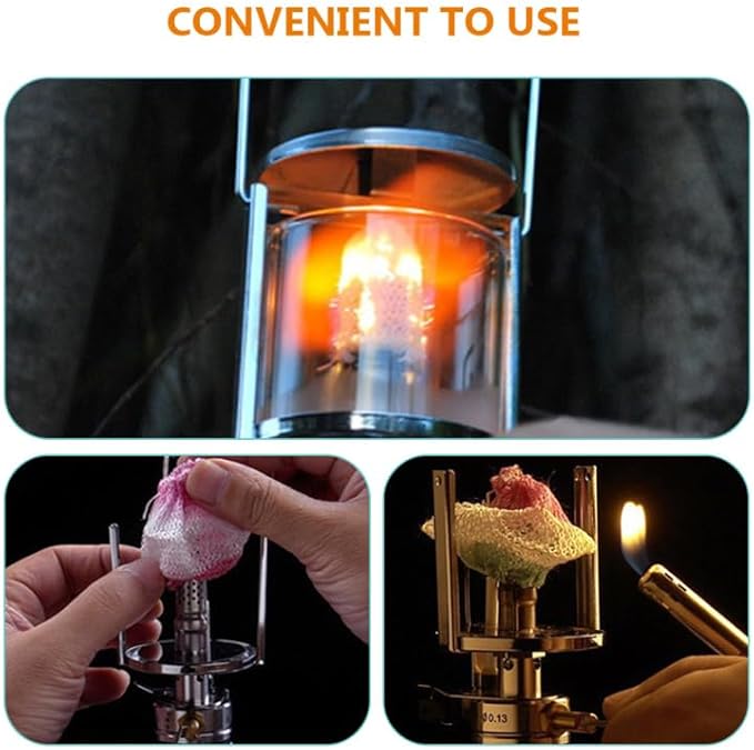 EXCEART 12pcs Gas Lantern Mantles Replacement for Outdoor Camping Lightweight Odorless Easy to