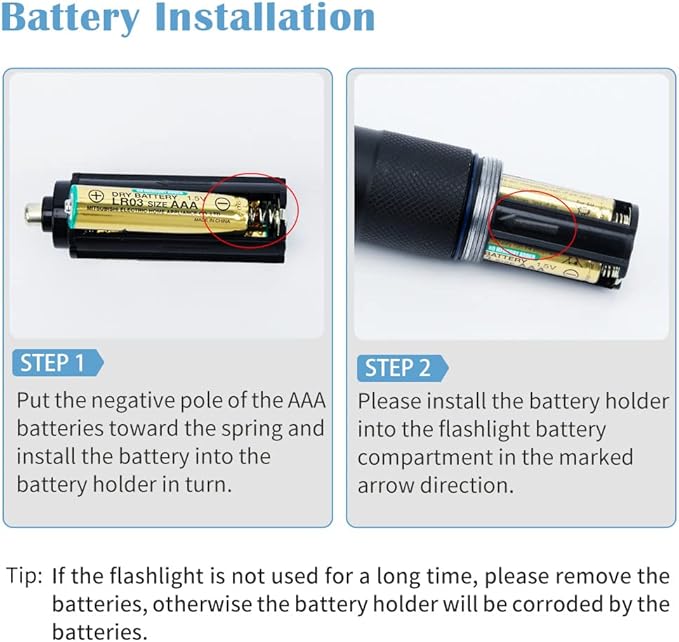 BEIKE Flashlight 2 Pack, Flash Light High Lumens, Small Flashlights Powerful, Super Bright LED