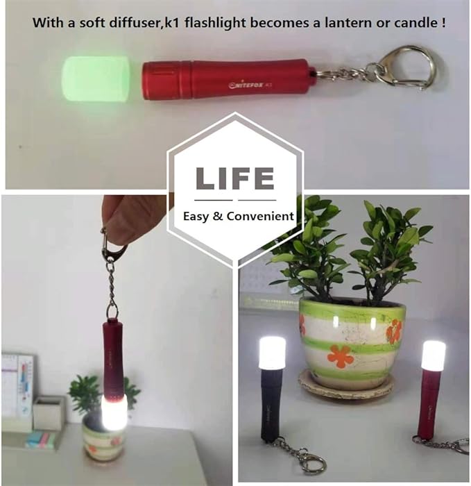 K1 Mini AAA Keychain Flashlight High Bright 150 Lumens Small Pocket Flashlight Pen Light Portable