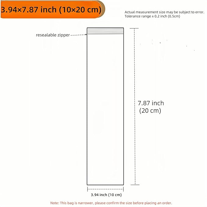 PABCK 100 Pieces Black Reclosable Zip Bags 5.1mil Thickness Poly Plastic Packaging Resealable