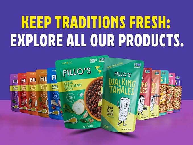 Fillo's Ready to Eat Beans Variety Pack | Black Beans, Lentils, & Pink Beans | Gluten-Free