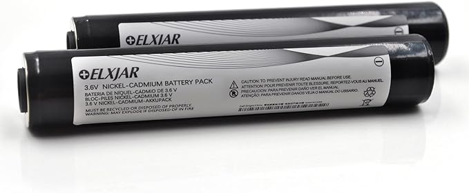 (2-Pack) 3.6V 1800mAh Ni-CD Rechargeable Battery Pack Replacement for Streamlight Stinger DS LED HP