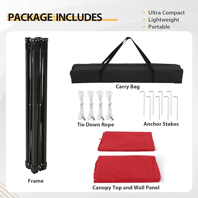 EAGLE PEAK Flex Compact 4x4 Pop-up Canopy Changing Room, Portable Privacy Dressing Room for Indoor