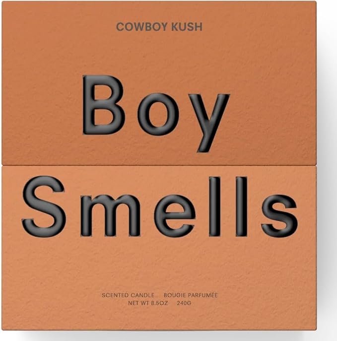 Boy Smells - Cowboy Kush Scented Candles for Men and Women - 8.5 oz - Soy, Coconut Wax Candle Blend