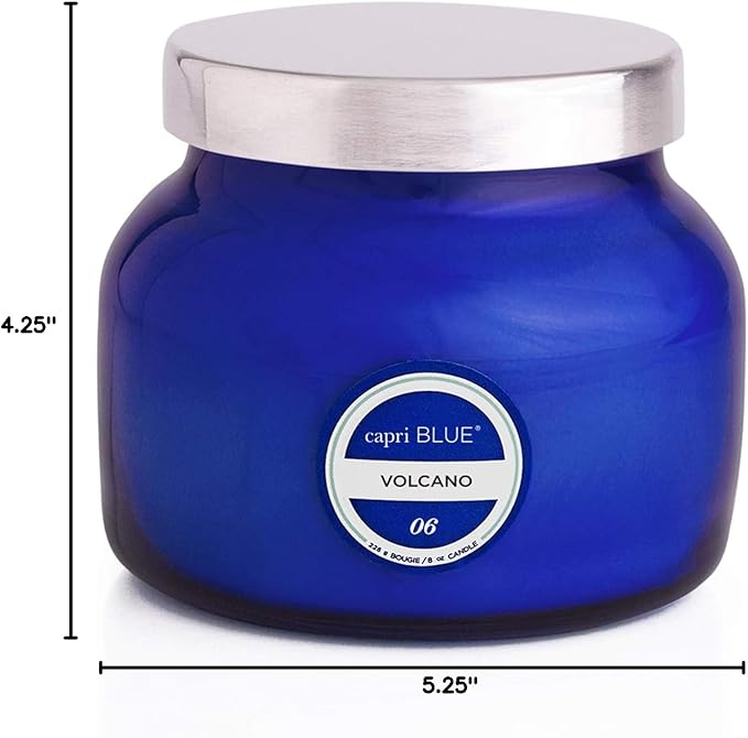Capri Blue Volcano Scented Candles - Luxury Glass Jar Candles for Home Scented with Tropical Fruit