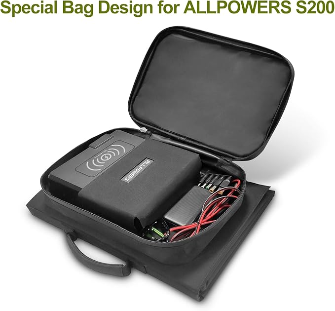 ALLPOWERS SP026 60W Portable Solar Panel, Foldable Solar Charger with USB-C/DC/QC Outputs, 22-25%