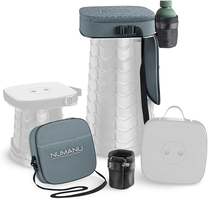 NUMANU 3-in-1 Multi-Feature Square Cushioned Carry Bag for 18" Collapsible Stool (Square Shape)