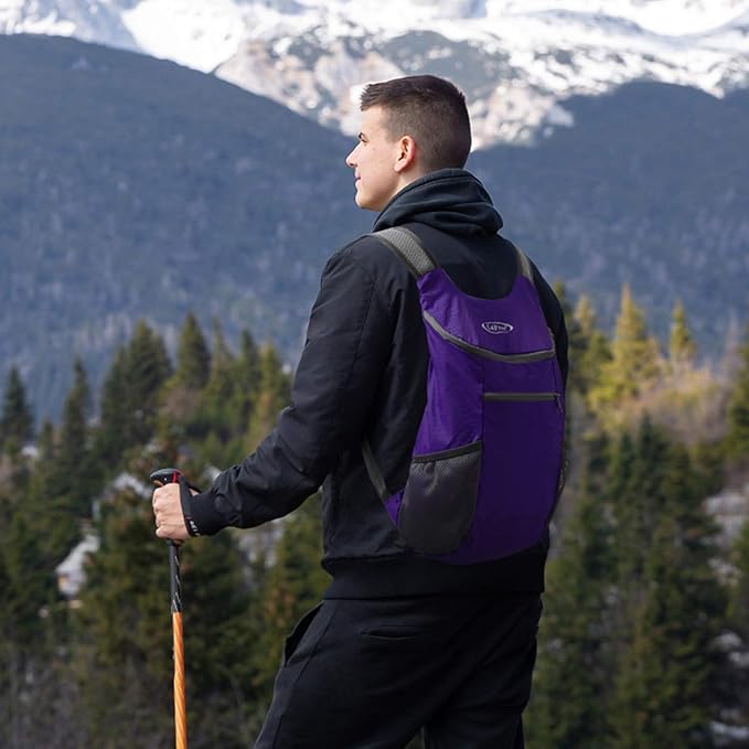 G4Free Lightweight Packable Hiking Backpack for Men Women Small Hiking Daypacks Foldable Shoulder