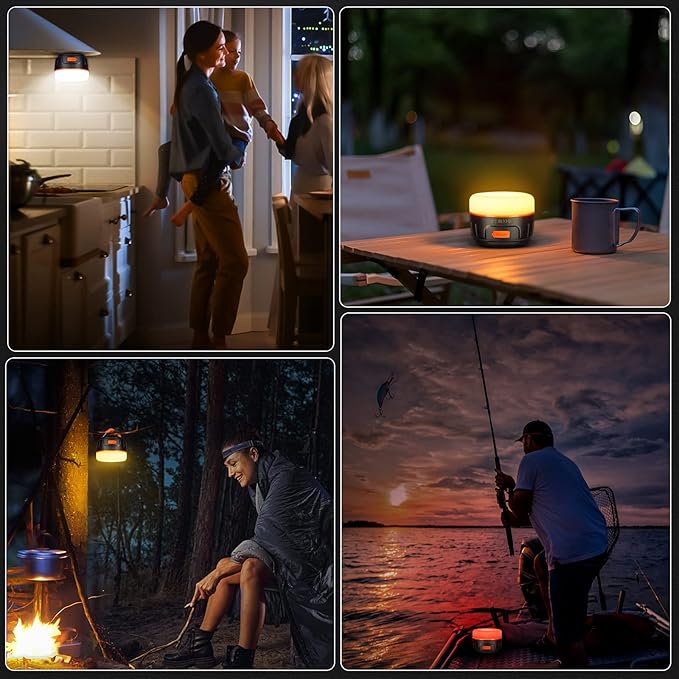 Sinvitron LED Camping Lantern Rechargeable with Remote Control - 1000LM 150H Runtime Tent Light