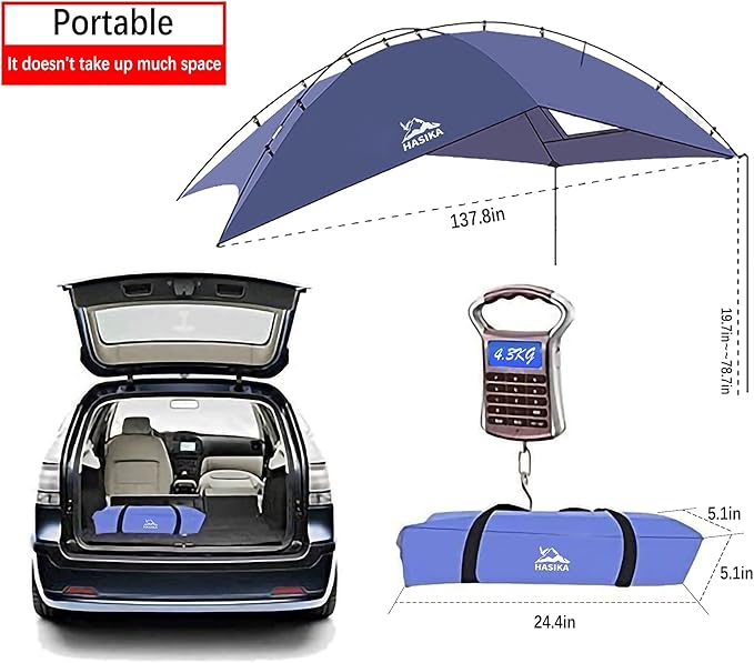 Versatility Camping Tent for Truck Bed,SUV RVing, Van,Trailer and Overlanding Portable Teardrop