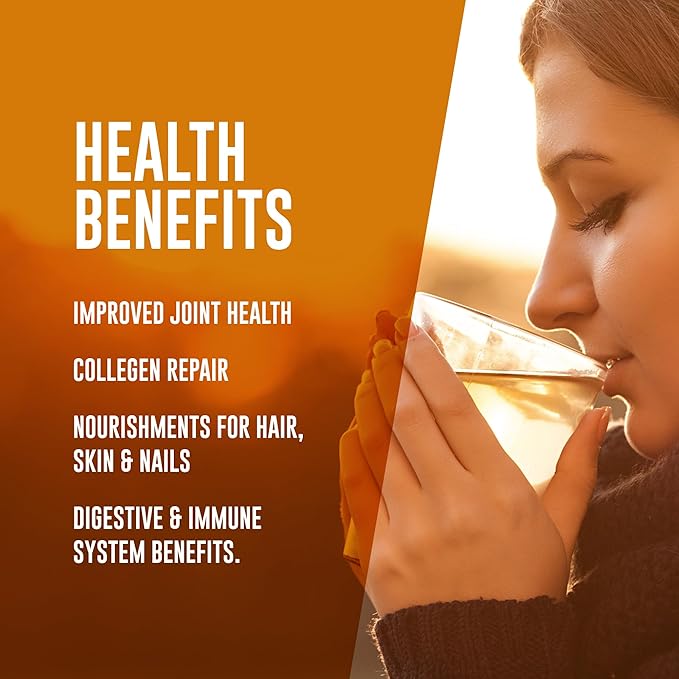 LonoLife Mushroom Chicken Bone Broth Powder Mix | 10g Protein | Collagen-Rich, Keto & Paleo