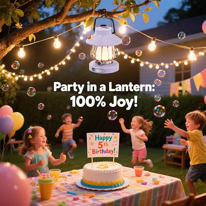 V.C Formark Kids Camping Lantern Emergency Light for Kids, Toddler Night Light with Snail Design