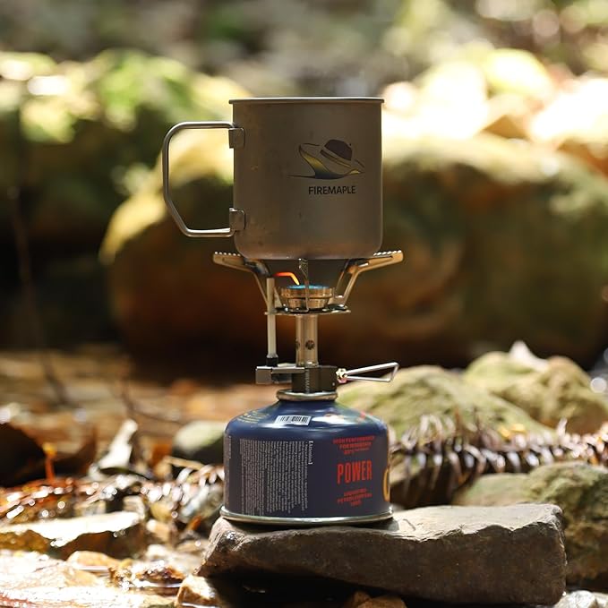 Fire-Maple Torch Gas Stove ??Ultralight Backpacking Camping Stove, Built-in Piezo Ignition