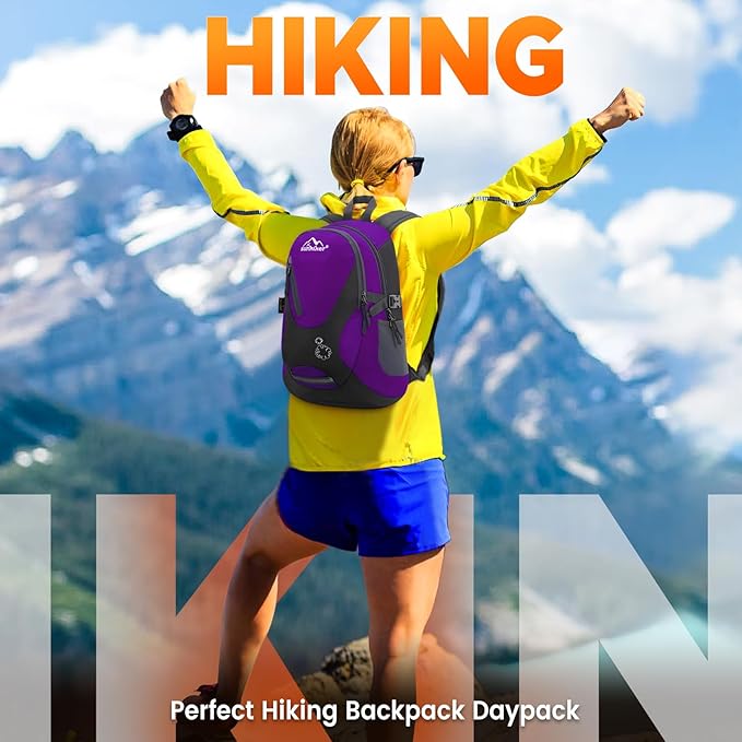 sunhiker Cycling Hiking Backpack Water Resistant Travel Backpack Lightweight SMALL Daypack M0714