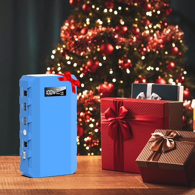 Portable Power Station with AC Outlet, Powkey 65W/110V External Battery Pack 24000mAh/88.8Wh Power