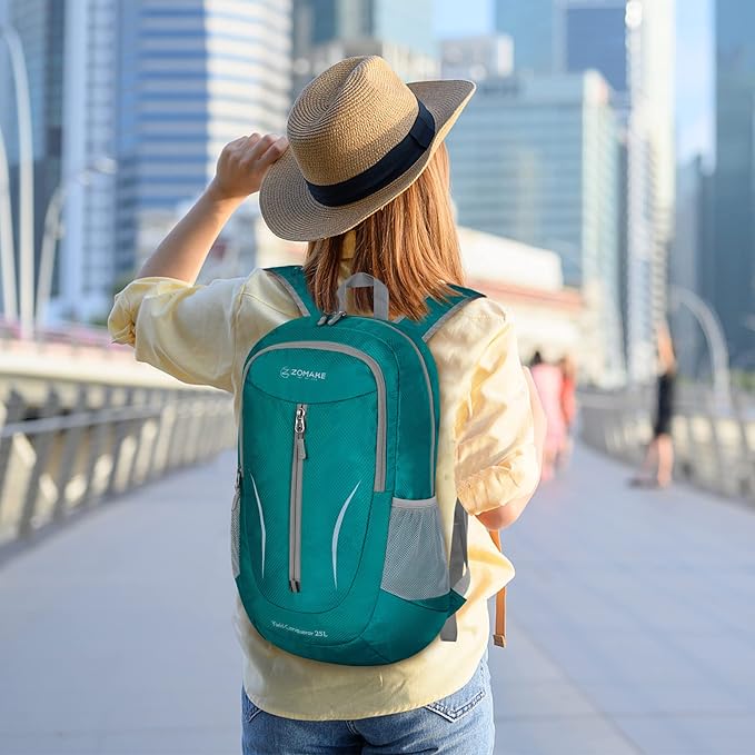ZOMAKE Ultra Lightweight Packable Backpack 25L, Foldable Hiking Backpacks Water Resistant Small