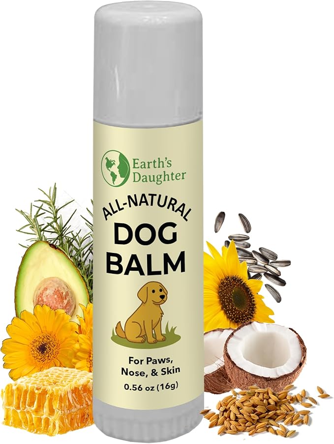 Earth?™s Daughter Dog Paw Balm ??Organic Paw & Nose Protector with Beeswax, Coconut & Calendula