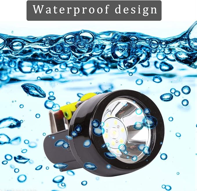Rechargeable LED Mining Headlamp, Waterproof Explosion-Proof Miner Cap Light, High Power Helmet