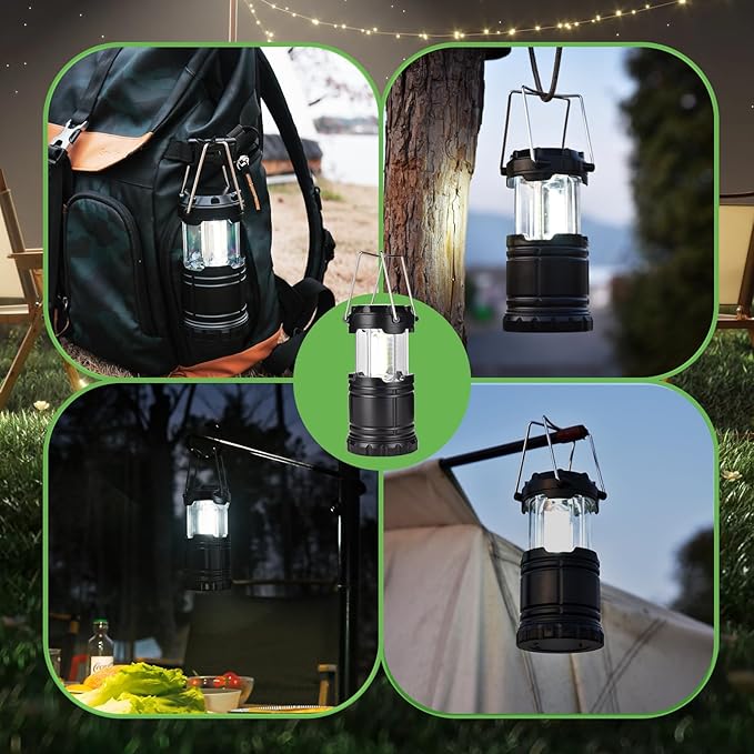 Lantern Collapsible Camping Light, Battery Operated Lanterns LED Super Bright for Power Outages
