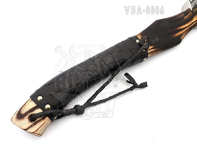 SHINY CRAFTS-Axes Handmade Viking Axe Hatchet Norse Battle Axe-Valhalla Runic Axe, Carbon Steel
