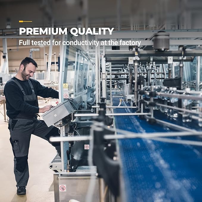 BougeRV 50 Feet 10AWG Solar Extension Cable with Solar Connector on Both End with Extra Pair of