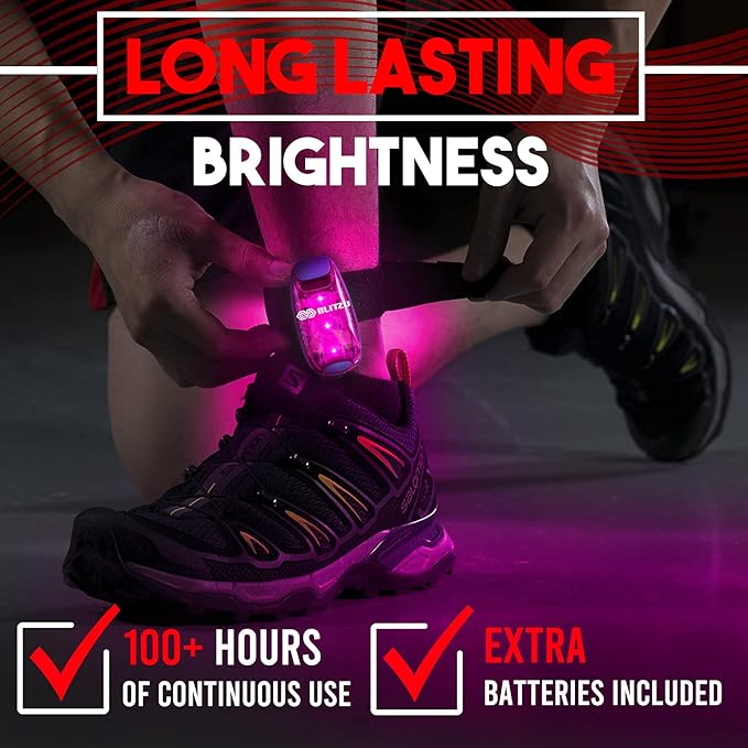4 Pack LED Safety Light, Clip on Reflective Gear Lights for Walking at Night, Running, Jogging