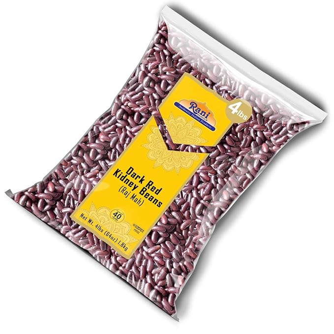 Rani Red Kidney Beans, Dark 64oz (4lbs) 1.81kg Bulk ~ All Natural | Vegan | Gluten Friendly |