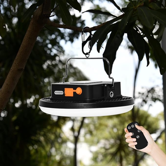 16500mAh 60W Rechargeable Camping Light with Remote 3000LM 2700/4000/6500K LED Camping Lantern