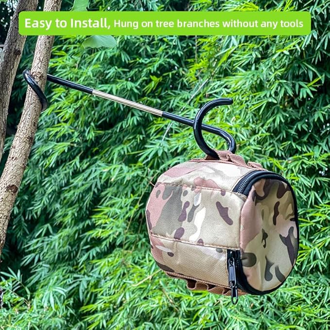 Camping Lantern Hooks, Outdoor Lighting Hooks for Camping Tent lamp Hanger, Bird feeders, Garden