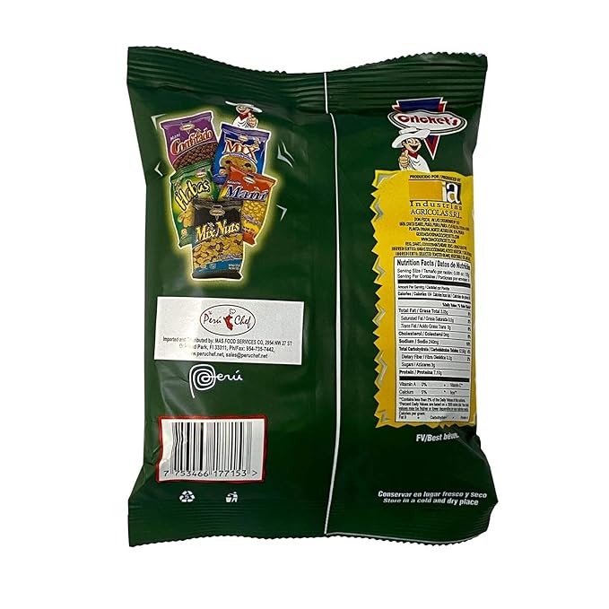 CRICKET'S Habas Saladitas - 4 Pack /Toasted Haba Beans 100 gr. - 4 Pack - Product of Peru.