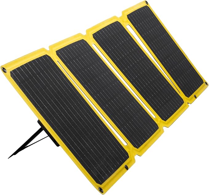 SunJack ??40 Watt Foldable Solar Panel, ETFE Waterproof Portable Solar Panel with Kickstands, USB-C