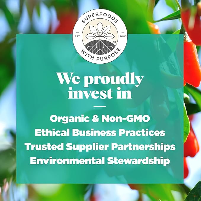 Navitas Organics Goji Berries – For Smoothies, Trail Mix, Baked Goods, Oatmeal & More – Vitamin A