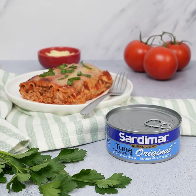 Sardimar Chunk Light Tuna ( Original - Pack of 12 ) - Ready to eat meals in can