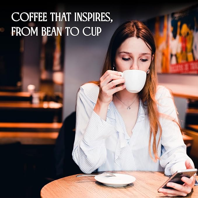 Dolce Whole Bean Coffee, Medium Dark Roast Coffee Beans, Sweet Flavor with Buttery Dark Chocolate &