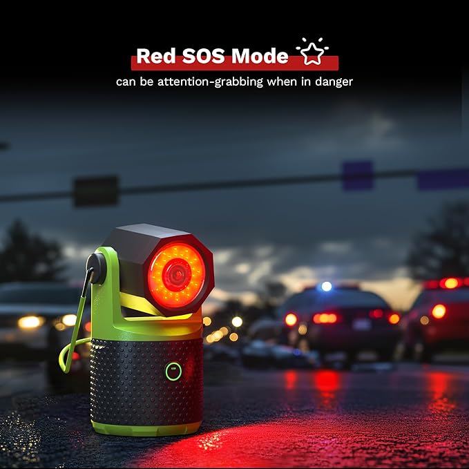 CLAKAP LED Camping Lantern, 3000Lumens Rechargeable 180°Rotatable Flashlight Lantern, Portable