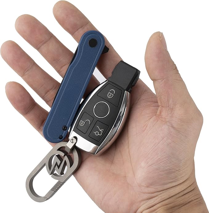 G040 Pocket Knife, 2.75'' D2 Steel Blade G10 handle, Small EDC Knife with Pocket Clip for Men