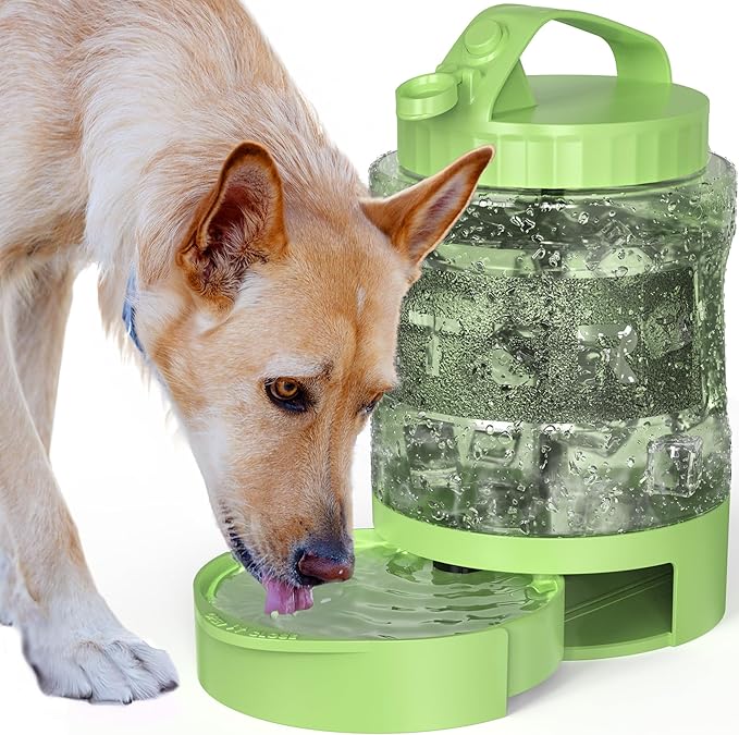 Portable Dog Travel Water Bottle - 77oz Large Travel Water Bowl for Dogs Camping Hiking Beach