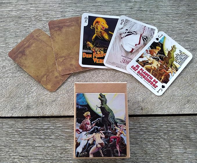 Prehistoric Playing Cards (Poker Deck 54 Cards All Different) Vintage Retro Dinosaur Prehistoric