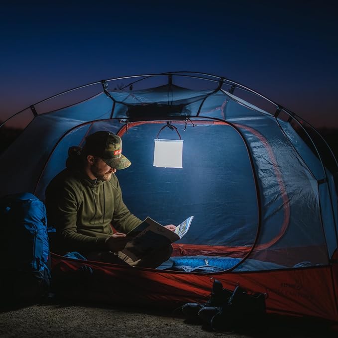 LuminAID Max Quick Inflate 2-in-1 Solar Camping Lantern and Phone Charger - Rechargeable LED Lamp