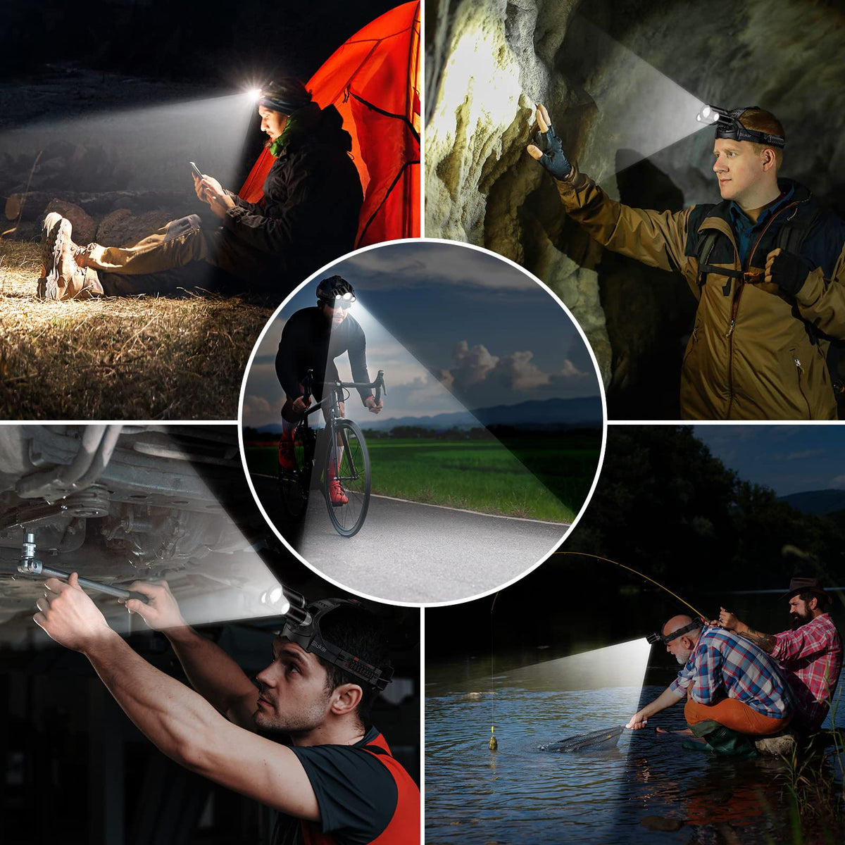 Blukar LED Headlamp - Rechargeable - product view 8