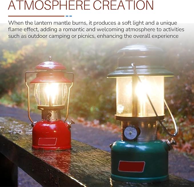 String Tie Lantern Mantles for Coleman Lanterns Fueled Lighting Outdoor Camping Accessories(10 Pcs)