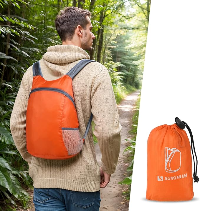 20L Ultra Hiking-Daypack Lightweight Foldable Travel Packable Backpack for Camping Cycling