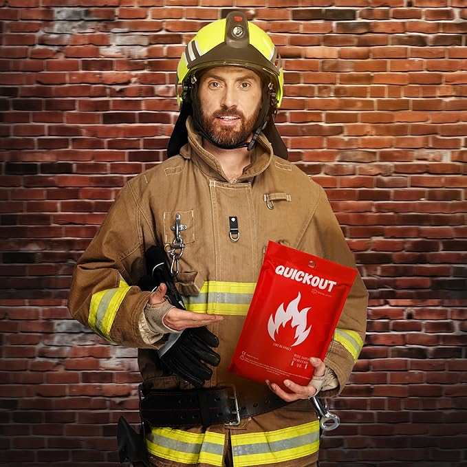 Crystal Lemon Fire Blanket 8-Pack, Home and Kitchen Fire Safety Blankets, Heavy-Duty, Large Fire