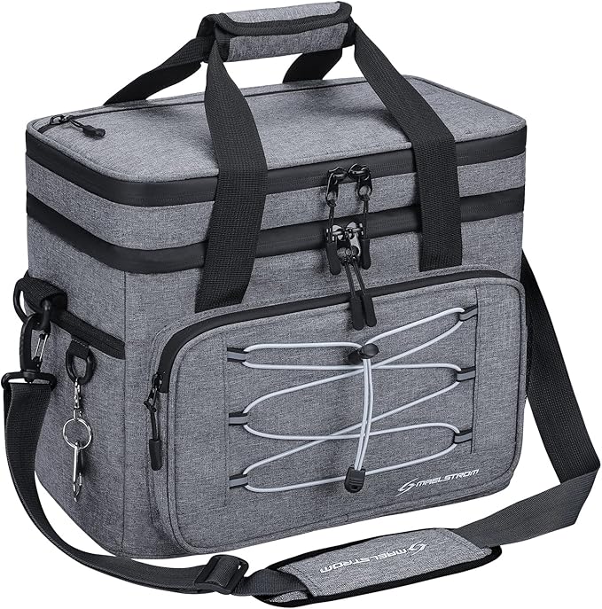 Maelstrom Collapsible Soft Cooler Bag, 24/30/60/75 Cans Beach Cooler, Ice Chest, Leakproof &